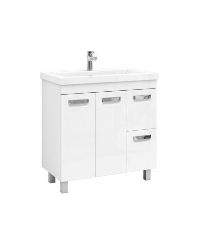 Тумба под раковину Vigo Plaza tn.PLA.MIR.80.2D.2Y 80х40 напольная цвет белый