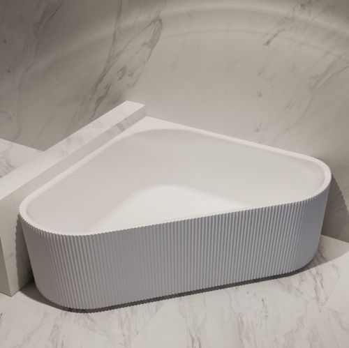 Ванна акриловая Abber AB9446MW 150х150 угловая четверть круга с каркасом