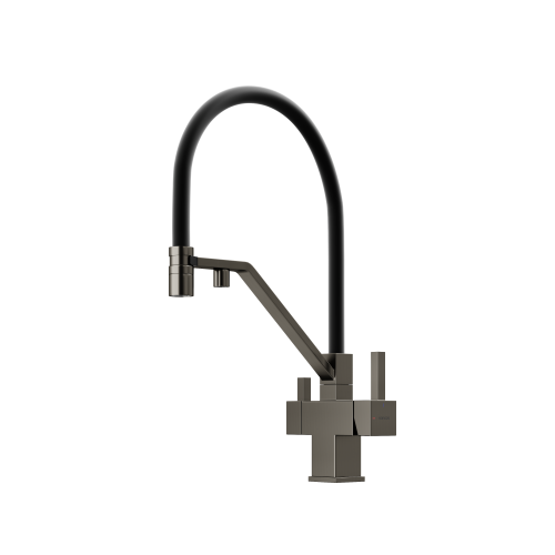 Смеситель для кухни Sancos Loro SC4007GG на мойку вороненая сталь