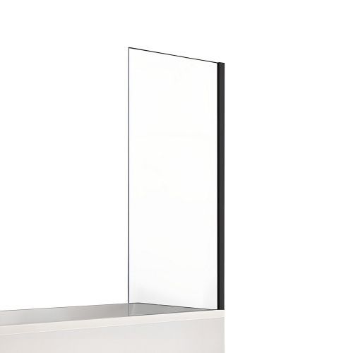 Душевая шторка на ванну New Trendy NEW SOLEO Black P-0069 60х140 стекло прозрачное профиль черный ориентация универсальная