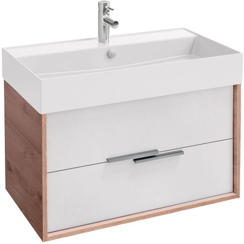 Тумба под раковину Jacob Delafon Vivienne EB1667-E75-J5 80х50 подвесная цвет белый/коричневый