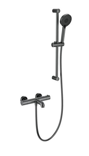 Душевой гарнитур Wonzon & Woghand  WW-C2006-A-BGG настенный серый с термостатом