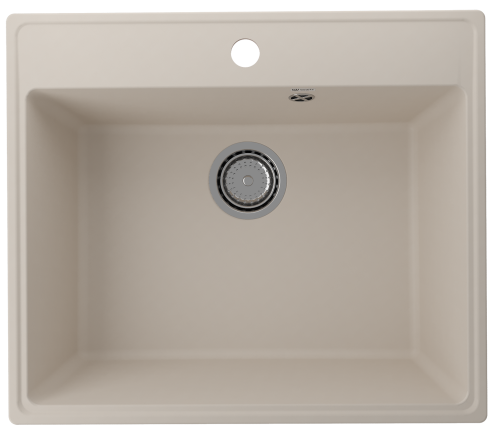 Кухонная мойка Ulgran Quartz Forte 580-02 60х50 цвет бежевый поверхность матовая