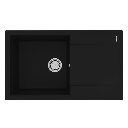 Кухонная мойка LeMark Imandra 840 9910031 85х50 цвет черный поверхность матовая