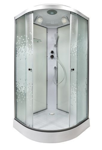 Душевая кабина AvaCan L909 90х90 четверть круга с крышей ориентация универсальная