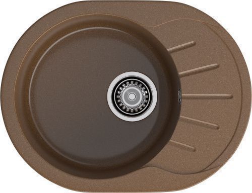 Кухонная мойка Granfest Rondo R-580L терракот 60х45 цвет коричневый поверхность матовая