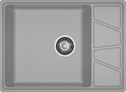 Кухонная мойка Granfest Vertex V-680L серый 70х50 цвет серый поверхность матовая