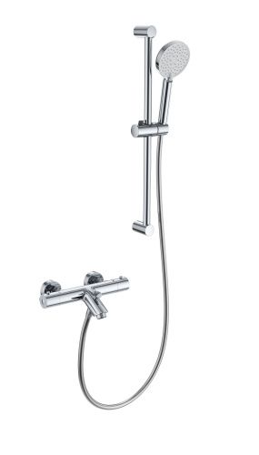 Душевой гарнитур Wonzon & Woghand  WW-C2002-A-CR настенный хром с термостатом