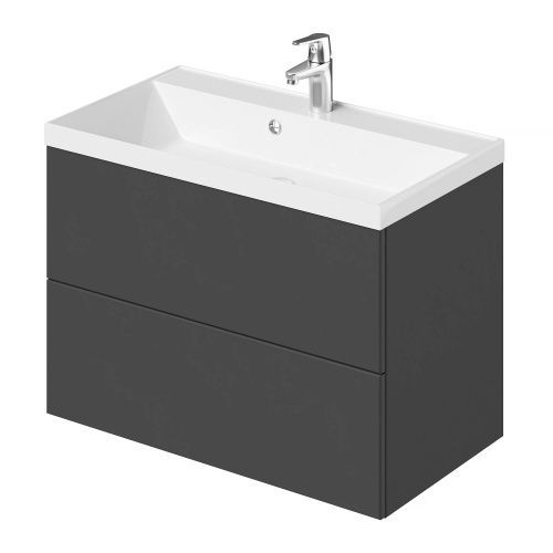 Тумба с раковиной Итана ICON CS00090101 80х50 подвесная цвет серый