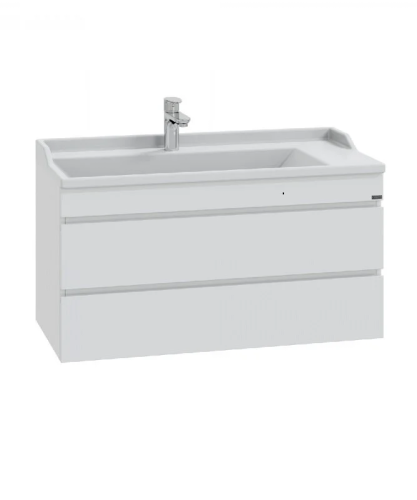 Тумба под раковину СанТа Марс 700299 100х50 подвесная цвет белый