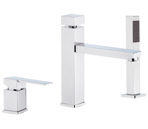 Смеситель Remer Qubika Q07 на борт ванны хром