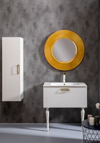 Шкаф-пенал Armadi Art Vallessi Avantgarde 845-WG 40х120 подвесной цвет белый