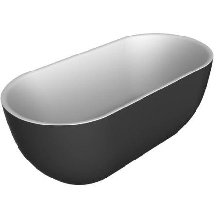 Ванна акриловая BelBagno BB70-1500-800-W/NM 150х80 отдельностоящая овальная с ножками