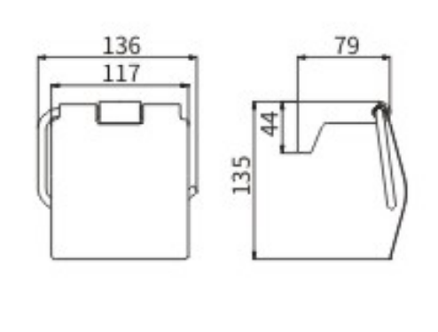 Бумагодержатель CeramaLux Neo 51007 - фото 2