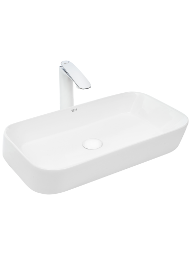 Раковина из сантехнического фаянса WeltWasser WW SK 10000003832 60х40 подвесная цвет белый без отверстий под смеситель