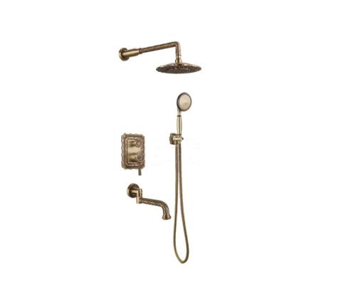 Душевая система Bronze de Luxe 10137DF встраиваемая в стену цвет бронза