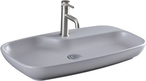 Раковина керамическая Allen Brau Liberty 4.32011.AN 70х40 накладная цвет серый 1 отверстие под смеситель