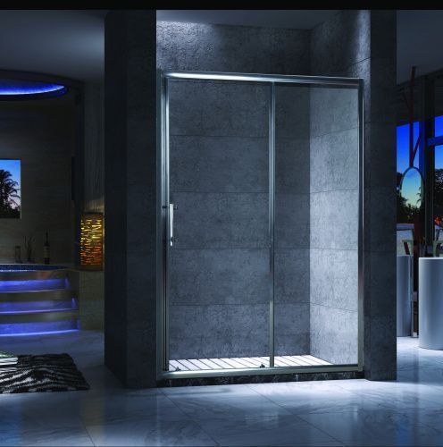 Душевая дверь Esbano ESUGR8005 100х195 стекло прозрачное профиль хром