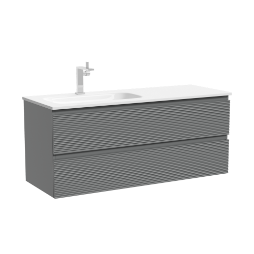 Тумба под раковину Sancos FOLK FL120LES 120х40 подвесная цвет серый