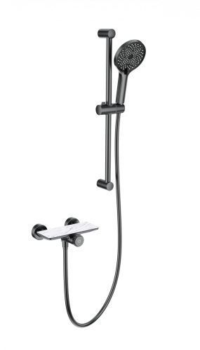 Душевой гарнитур Wonzon & Woghand  WW-B2052-A-BGG настенный серый