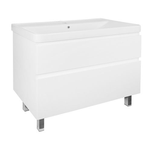 Тумба с раковиной Azario Мила CS00089954 100х50 напольная цвет белый