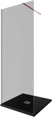 Душевая перегородка Allen Brau Infinity 3.21006.60.T 80х200 стекло тонированное профиль медь