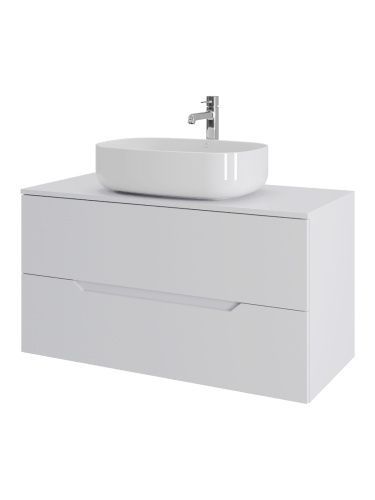 Тумба с раковиной Orange Line Li-100TuwMDF+B07-540W 100х50