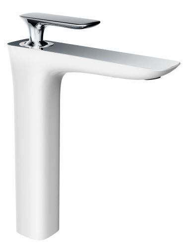 Смеситель для раковины AltroBagno Aperto AltroBagnoAperto010206BiCr на столешницу белый/хром