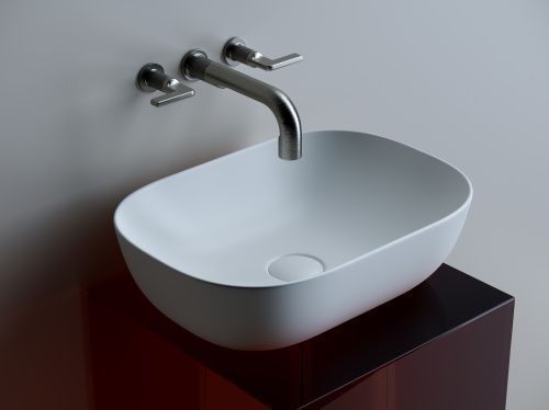 Раковина из сантехнического фарфора Ceramica Nova ELEMENT CN6009MW 50х30 накладная цвет белый без отверстий под смеситель