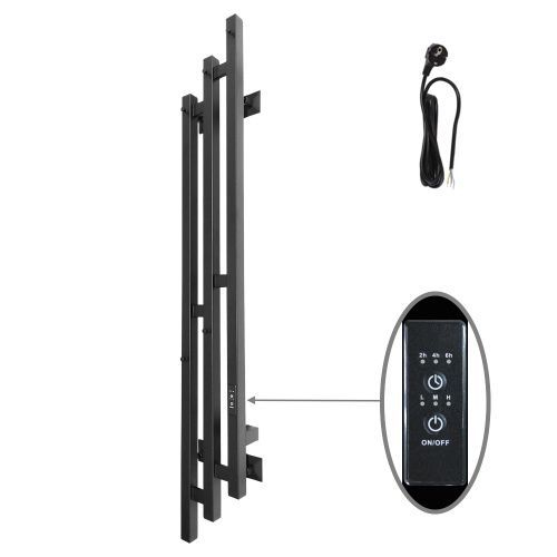 Полотенцесушитель электрический Altasan БризПроф БризПроф12017ЧМ 15х120 черный