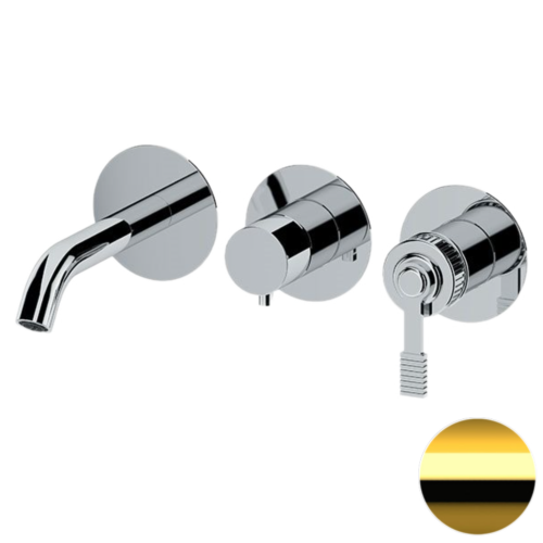 Смеситель для ванны Remer Atelier AL54D3PDO встраиваемый в стену золото