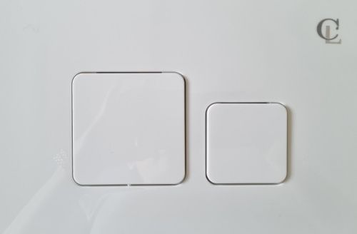 Клавиша смыва механическая CeramaLux KC-014 цвет белый