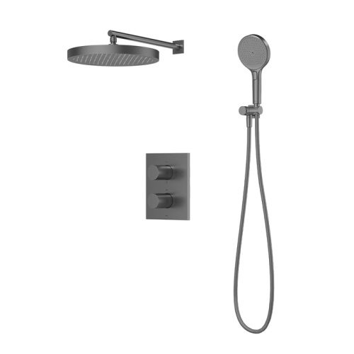 Душевая система Iddis Duna DUNGM0Ti67 встраиваемая в стену цвет серый с термостатом