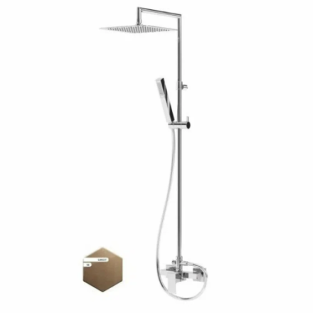 Душевая стойка Cezares PORTA PORTA-CD-SS настенная цвет медь