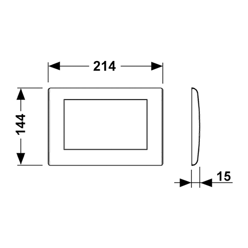 Клавиша смыва механическая Tece TECEplanus 9240311 цвет хром - фото 2