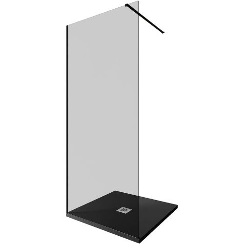 Душевая перегородка Allen Brau Infinity 3.21010.BBA.T 90х200 стекло тонированное профиль черный