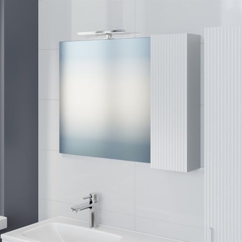 Зеркало-шкаф СанТа Вега 700453 90х70 подвесной цвет белый