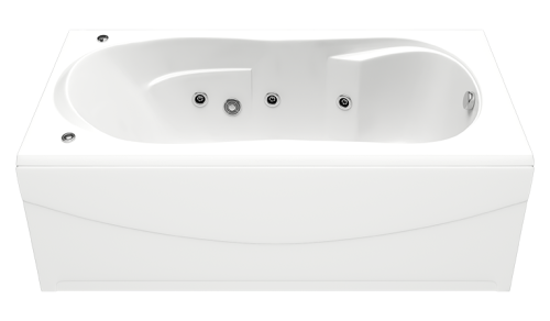 Ванна акриловая Bas Атланта ВГ00013 170х70 пристенная прямоугольная с ножками