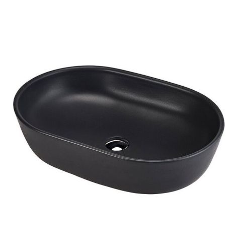 Раковина керамическая Duravit D-Neo 2372601370 60х40 накладная цвет черный 1 отверстие под смеситель