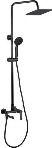 Душевая стойка Aquanet Passion AF300-72-S-B настенная цвет черный