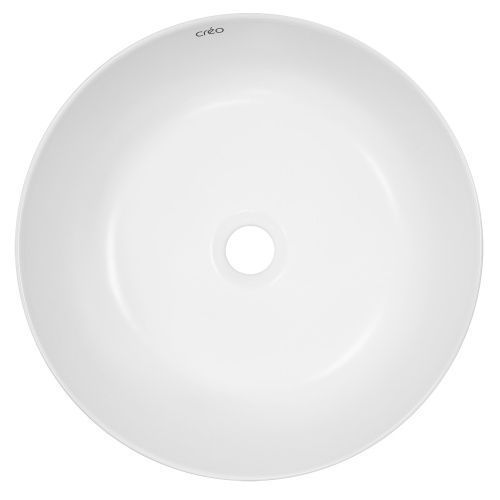 Раковина керамическая Creo Ceramique PUIMA PU4400MRMWH 40 см накладная цвет белый