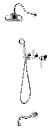 Душевая система Boheme Tradizionale Cromo 268 встраиваемая в стену цвет хром