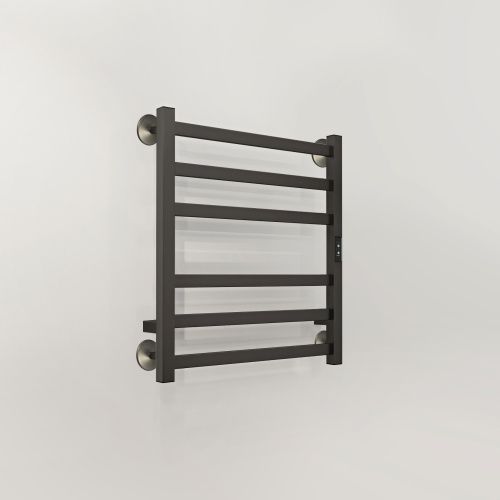 Полотенцесушитель электрический Indigo Oktava Slim 3 LСLOKS3E60-50GNSRt 55х60 оружейная сталь