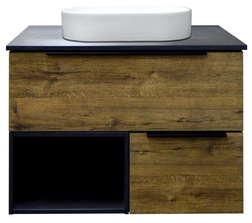 Тумба под раковину Azario GRIS CS00080429 80х50 подвесная цвет коричневый