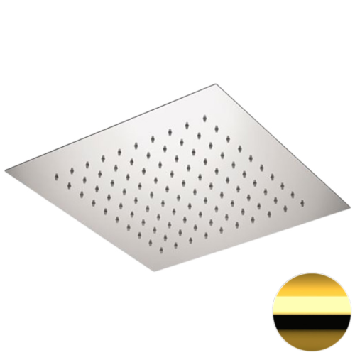 Верхний душ Remer 357EFS34DO 35х35 золото