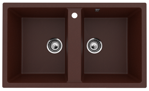 Кухонная мойка Ulgran Classic U-708-345 85х50 цвет коричневый