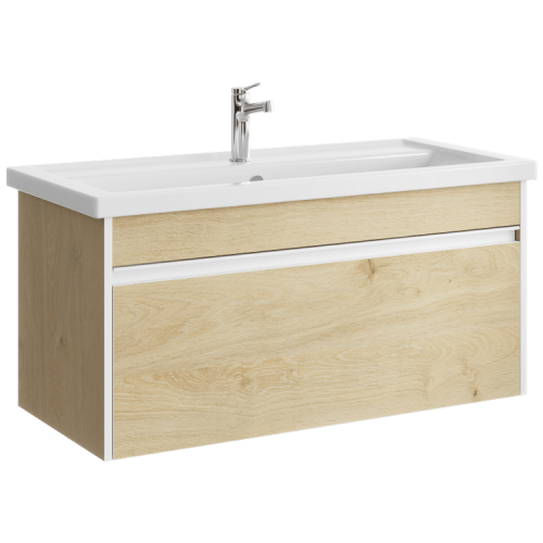 Тумба под раковину Aqwella Y URB0110DD 100х40 подвесная цвет коричневый