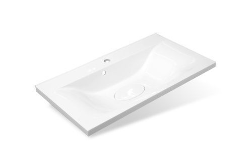 Раковина из искусственного камня Эстет Бали ФР-00014912 80х50 накладная цвет белый 1 отверстие под смеситель