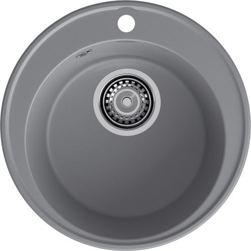 Кухонная мойка Granfest Quarz 08 темно-серый 50х50 цвет серый поверхность матовая