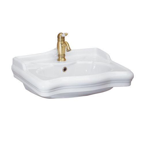 Раковина из сантехнического фарфора Migliore Impero 20788 60х50 подвесная цвет белый 1 отверстие под смеситель